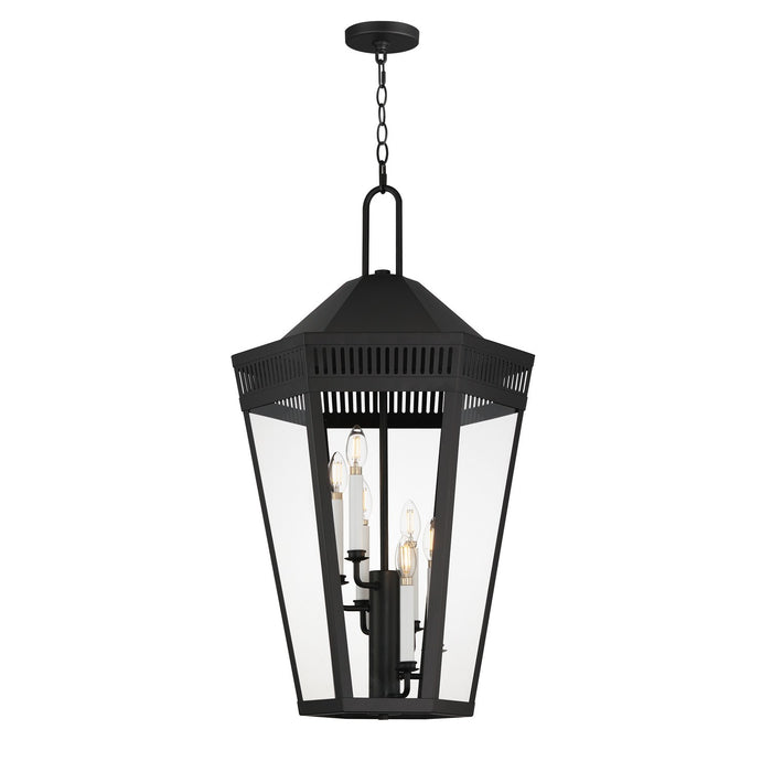 Maxim 30598CLBK Six Light Outdoor Pendant, Black