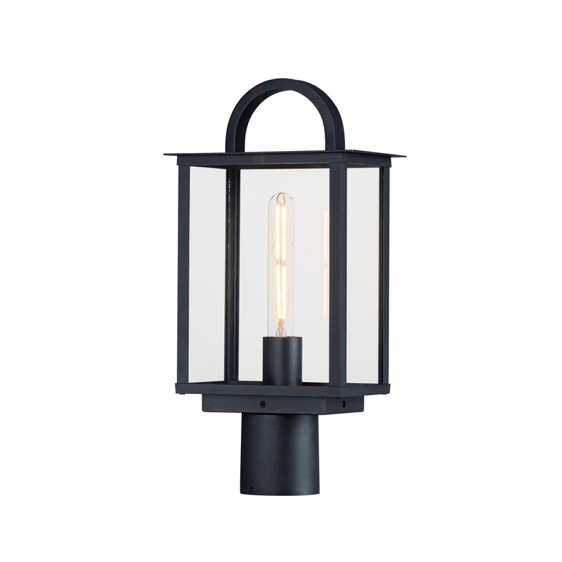 Maxim 30759CLBK One Light Deck/Post Lantern, Black