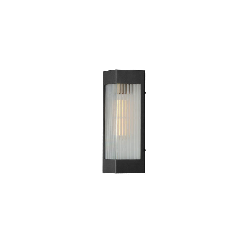 Maxim 30761CRBKAB One Light Outdoor Wall Sconce, Black / Antique Brass