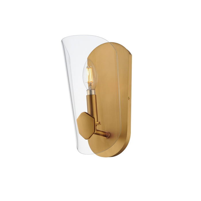 Maxim 32351CLNAB One Light Wall Sconce, Natural Aged Brass