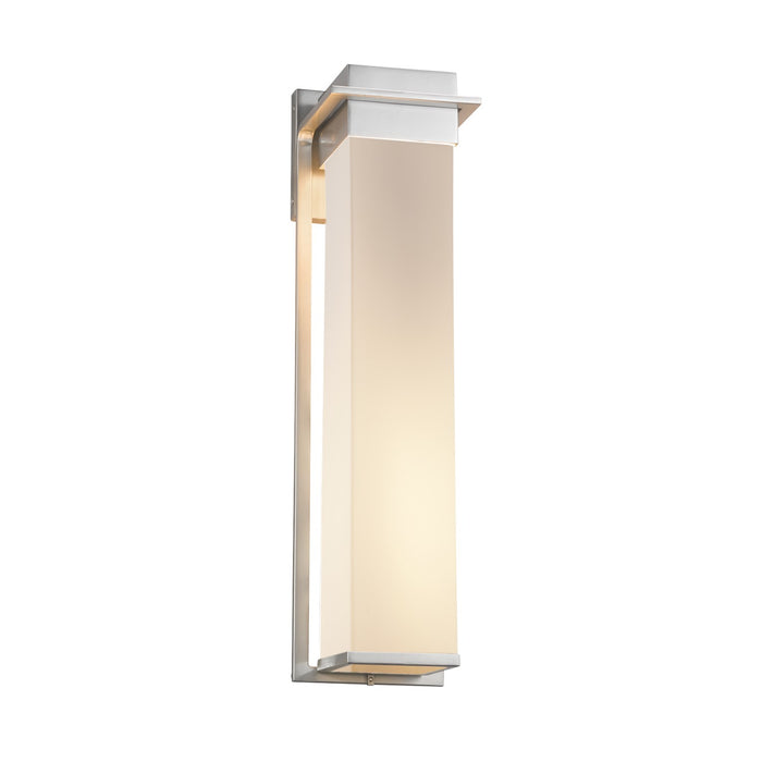 Justice Designs FSN-7545W-OPAL-NCKL LED Outdoor Wall Sconce, Brushed Nickel