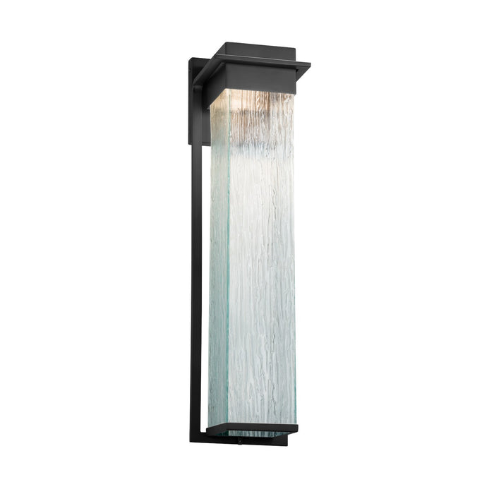 Justice Designs FSN-7545W-RAIN-MBLK LED Outdoor Wall Sconce, Matte Black