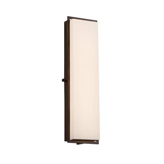 Justice Designs FSN-7565W-OPAL-DBRZ LED Outdoor Wall Sconce, Dark Bronze