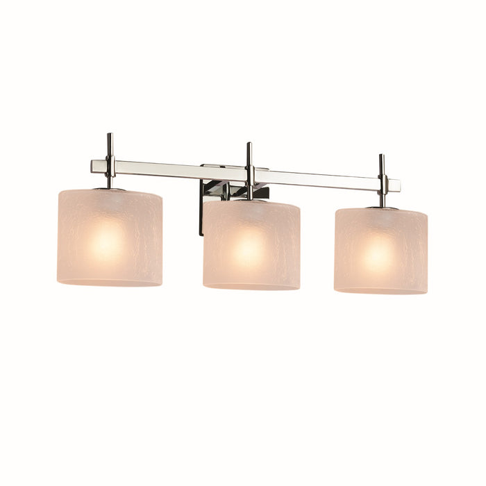 Justice Designs FSN-8413-30-FRCR-CROM Three Light Bath Bar, Polished Chrome