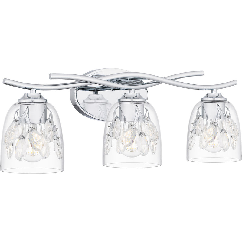 Quoizel ALE8624C Three Light Bath, Polished Chrome