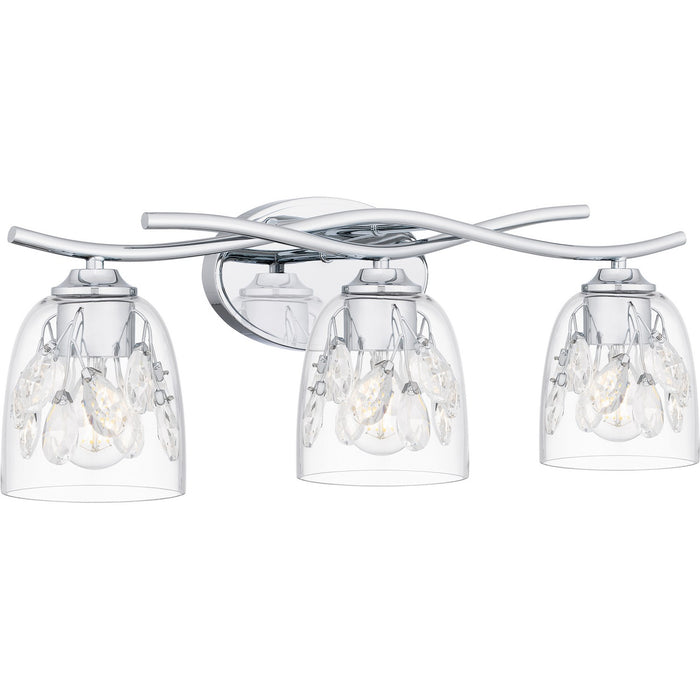 Quoizel ALE8624C Three Light Bath, Polished Chrome