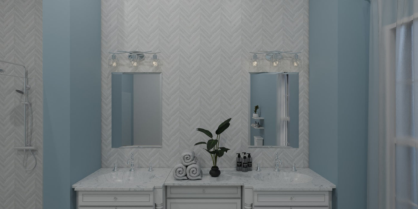 Quoizel ALE8624C Three Light Bath, Polished Chrome