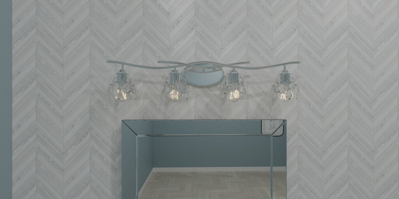 Quoizel ALE8633C Four Light Bath, Polished Chrome
