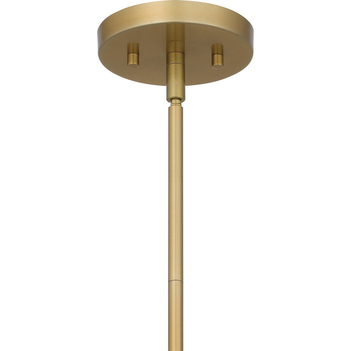 Quoizel APE2816AB Four Light Pendant, Aged Brass