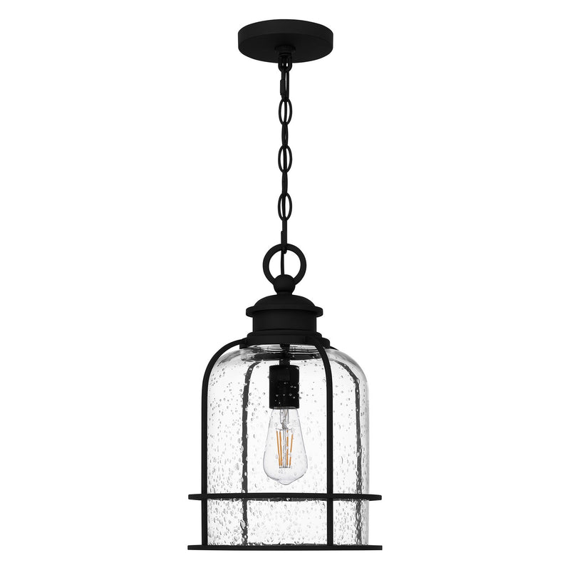 Quoizel BWE1510EK One Light Mini Pendant, Earth Black