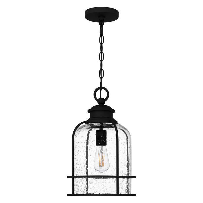 Quoizel BWE1510EK One Light Mini Pendant, Earth Black