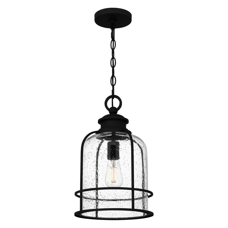 Quoizel BWE1510EK One Light Mini Pendant, Earth Black