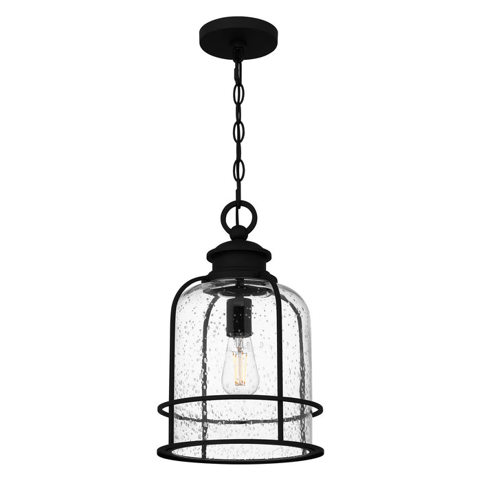 Quoizel BWE1510EK One Light Mini Pendant, Earth Black