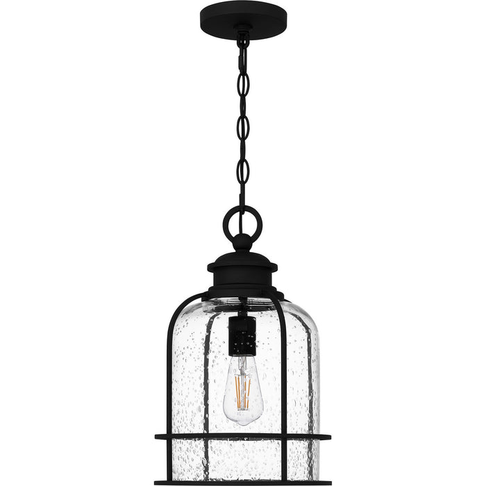Quoizel BWE1910EK One Light Outdoor Hanging Lantern, Earth Black