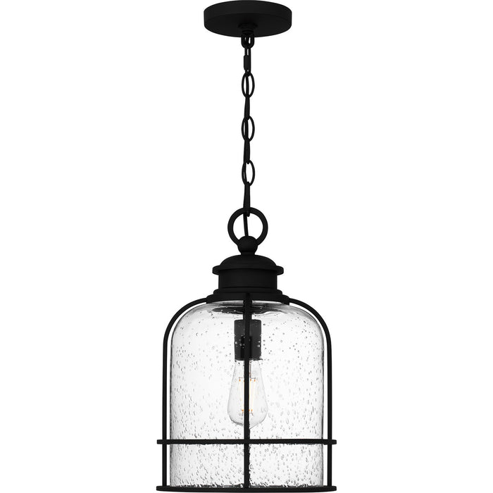 Quoizel BWE1910EK One Light Outdoor Hanging Lantern, Earth Black