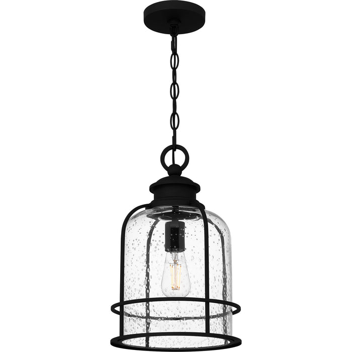 Quoizel BWE1910EK One Light Outdoor Hanging Lantern, Earth Black