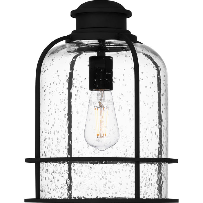 Quoizel BWE1910EK One Light Outdoor Hanging Lantern, Earth Black