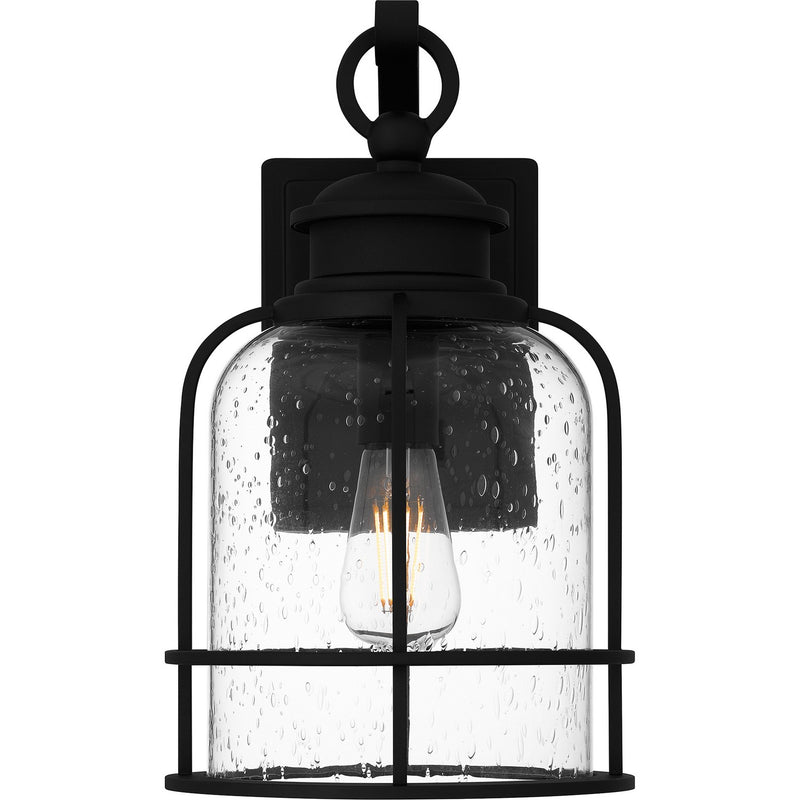 Quoizel BWE8408EK One Light Outdoor Wall Mount, Earth Black