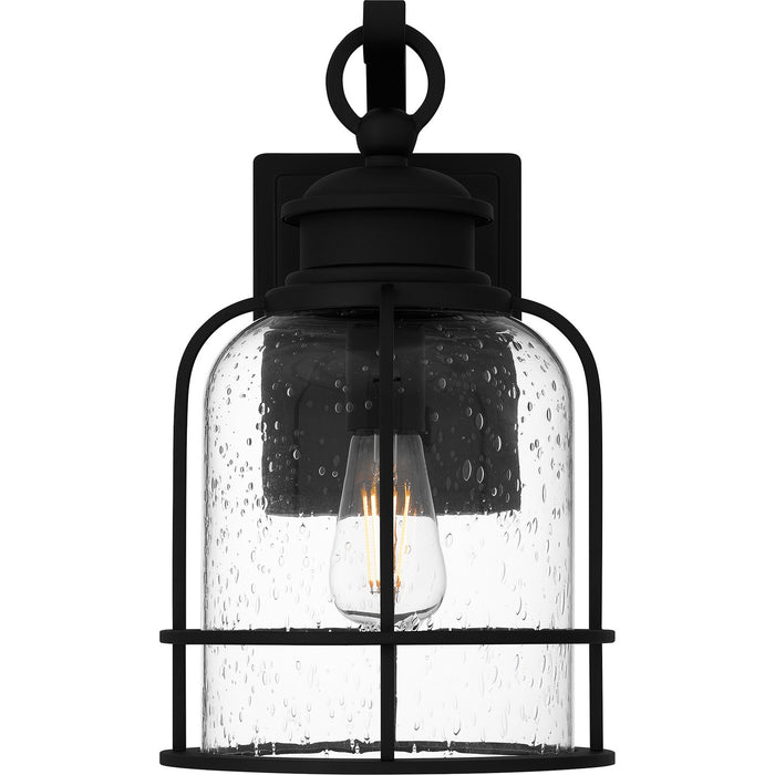 Quoizel BWE8408EK One Light Outdoor Wall Mount, Earth Black