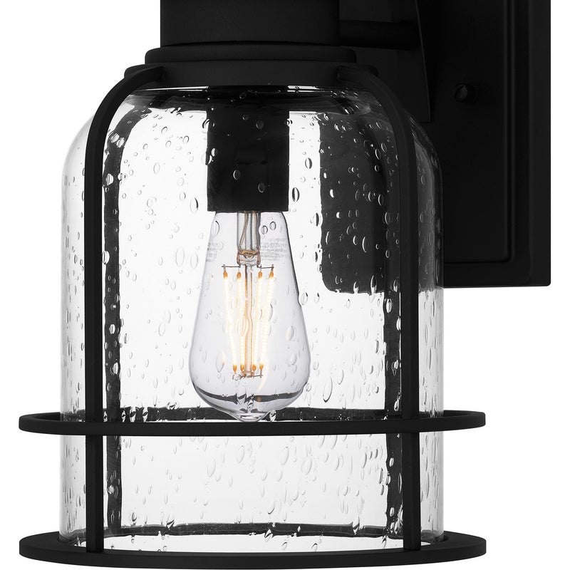 Quoizel BWE8408EK One Light Outdoor Wall Mount, Earth Black