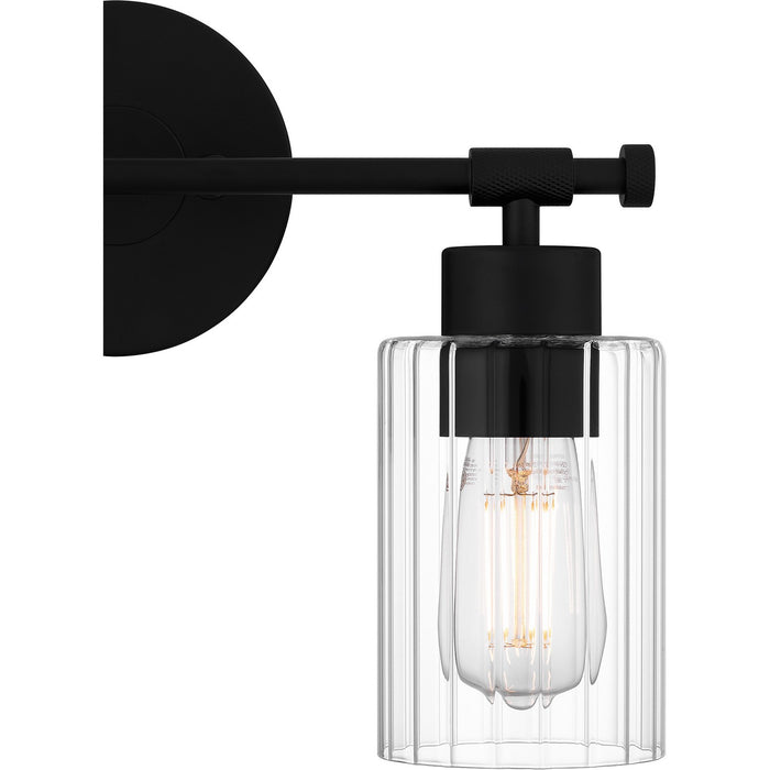 Quoizel CAP8615MBK Two Light Bath, Matte Black