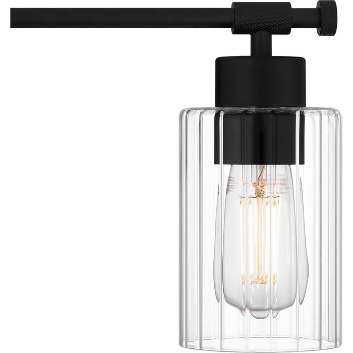 Quoizel CAP8632MBK Four Light Bath, Matte Black