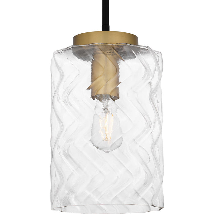 Quoizel CAY1508MBK One Light Mini Pendant, Matte Black