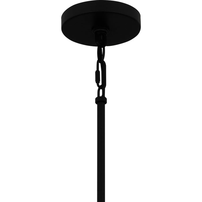 Quoizel CAY1508MBK One Light Mini Pendant, Matte Black