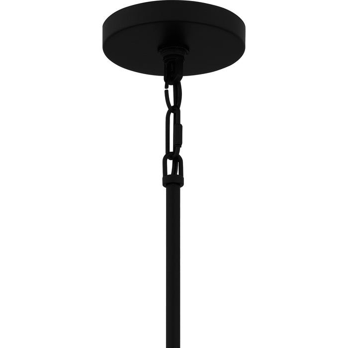 Quoizel CAY5028MBK Five Light Chandelier, Matte Black