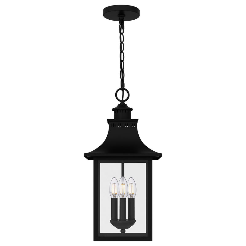 Quoizel CCR1510K Three Light Pendant, Mystic Black