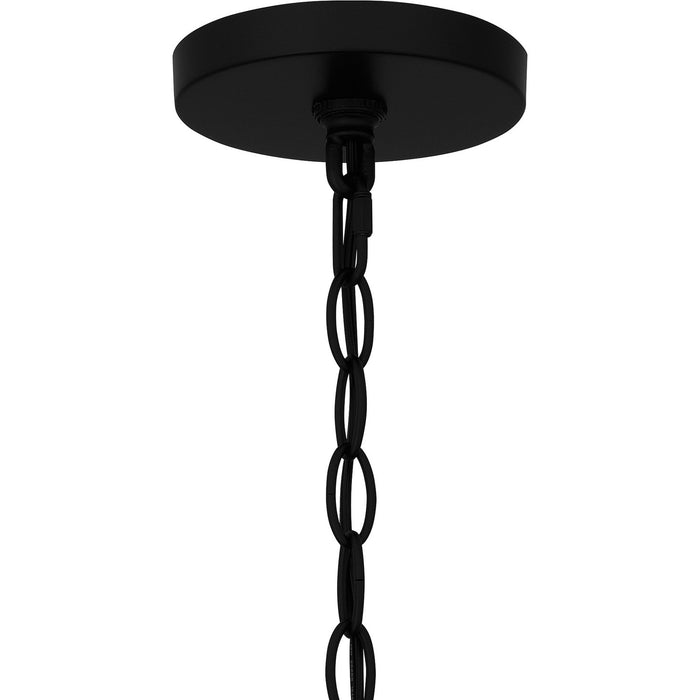 Quoizel CCR1910K Three Light Outdoor Hanging Lantern, Mystic Black