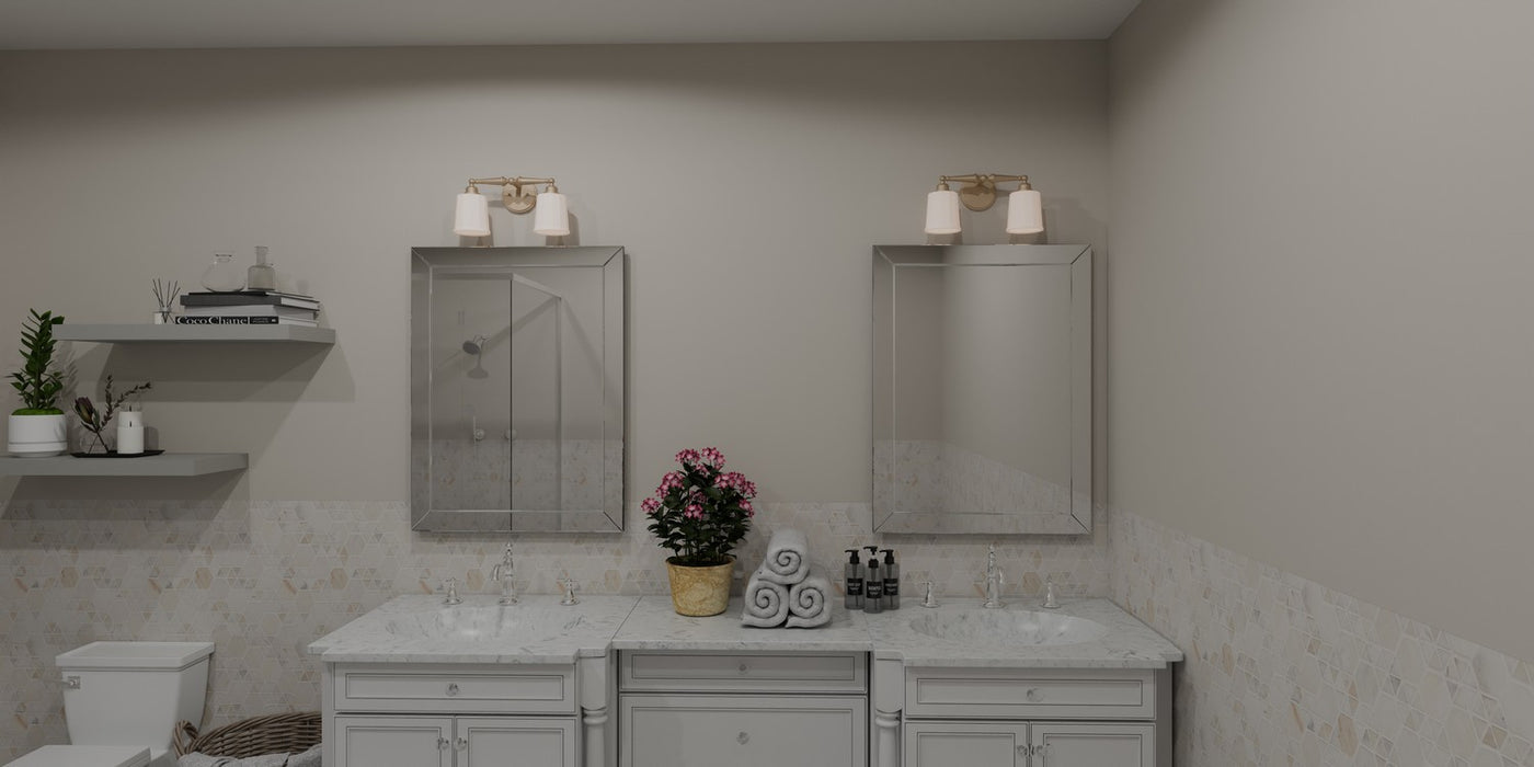 Quoizel CEC8616BGD Two Light Bath, Bronze Gold