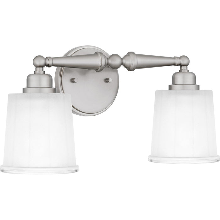 Quoizel CEC8616BN Two Light Bath, Brushed Nickel