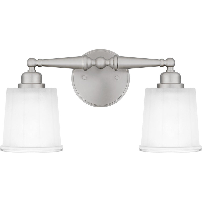 Quoizel CEC8616BN Two Light Bath, Brushed Nickel