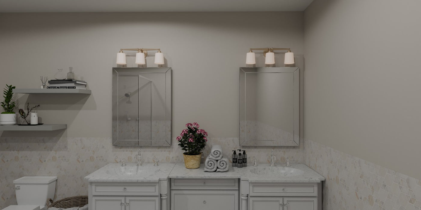 Quoizel CEC8624BGD Three Light Bath, Bronze Gold