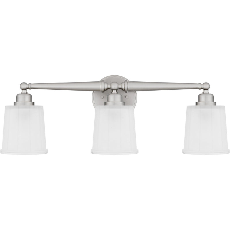Quoizel CEC8624BN Three Light Bath, Brushed Nickel