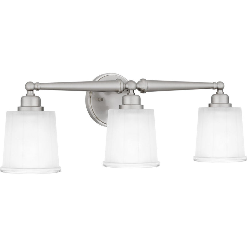 Quoizel CEC8624BN Three Light Bath, Brushed Nickel