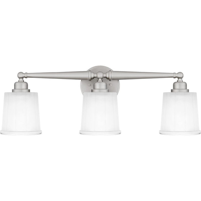 Quoizel CEC8624BN Three Light Bath, Brushed Nickel