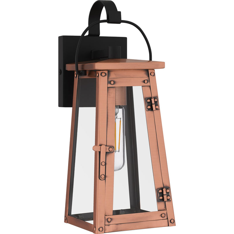 Quoizel CLN8405AC One Light Outdoor Wall Mount, Aged Copper