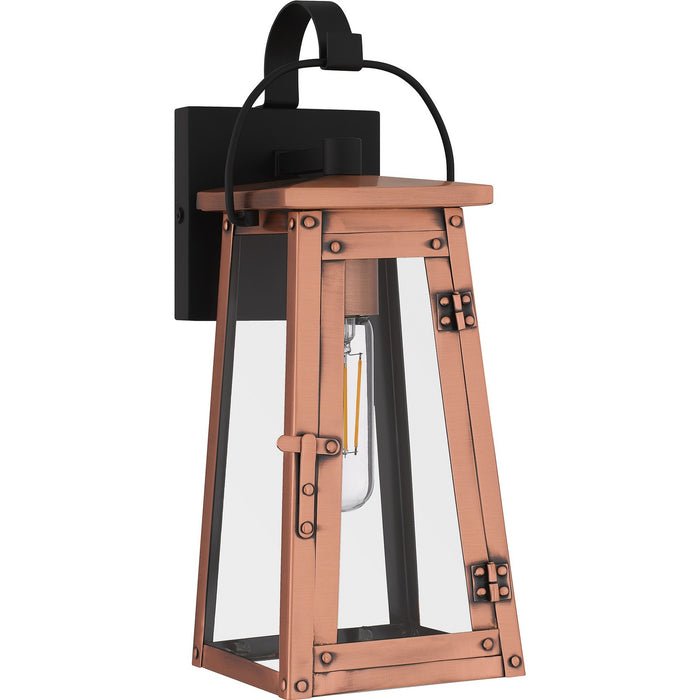 Quoizel CLN8405AC One Light Outdoor Wall Mount, Aged Copper