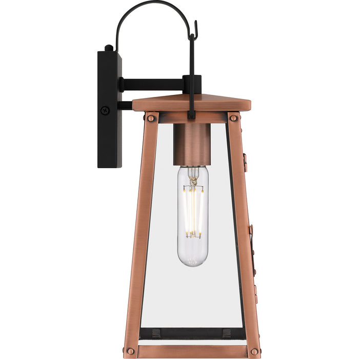 Quoizel CLN8405AC One Light Outdoor Wall Mount, Aged Copper