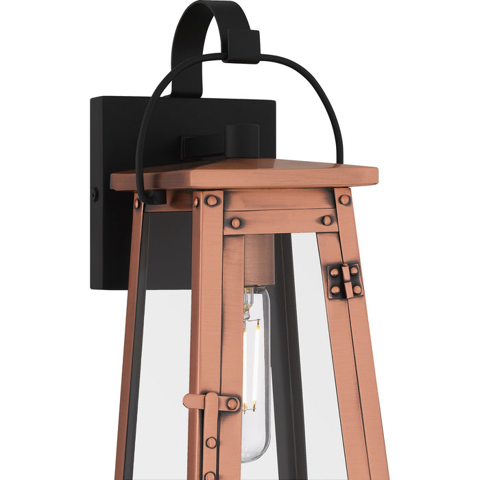 Quoizel CLN8405AC One Light Outdoor Wall Mount, Aged Copper