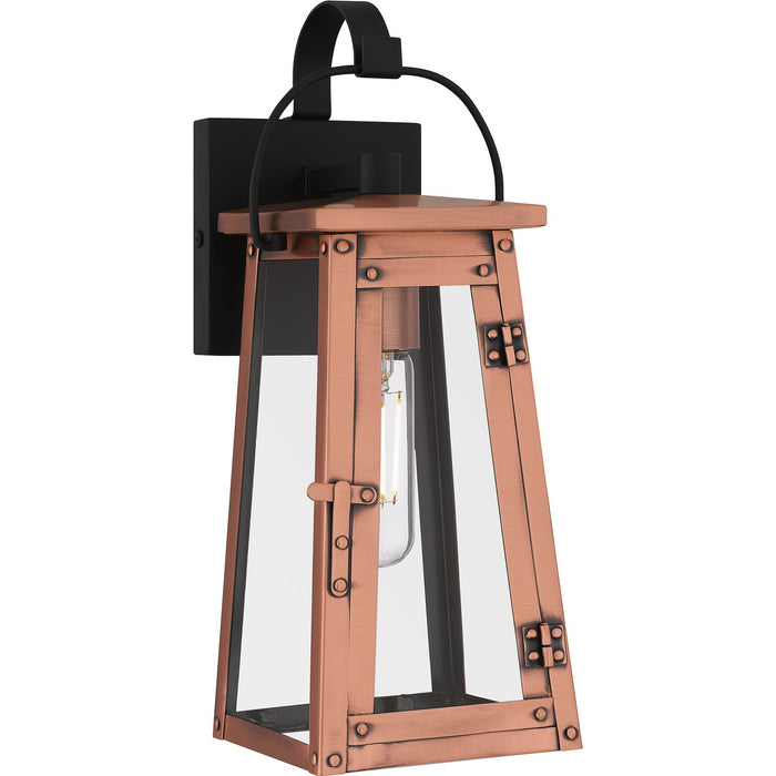 Quoizel CLN8405AC One Light Outdoor Wall Mount, Aged Copper