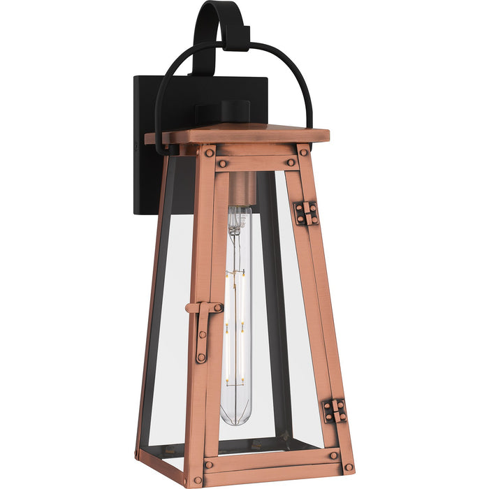 Quoizel CLN8406AC One Light Outdoor Wall Mount, Aged Copper