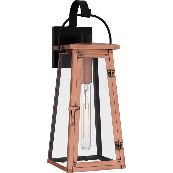 Quoizel CLN8407AC One Light Outdoor Wall Mount, Aged Copper