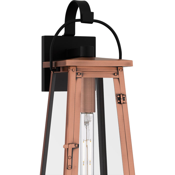 Quoizel CLN8407AC One Light Outdoor Wall Mount, Aged Copper