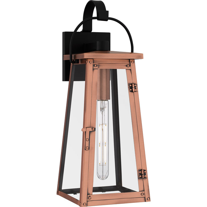 Quoizel CLN8407AC One Light Outdoor Wall Mount, Aged Copper