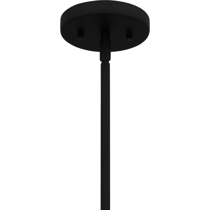 Quoizel CNE1508MBK One Light Mini Pendant, Matte Black