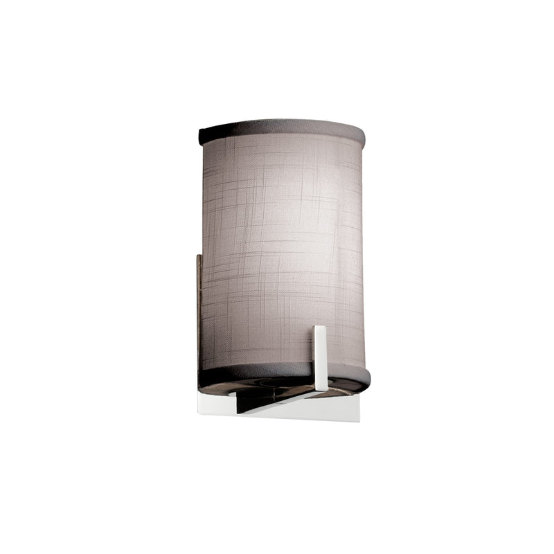 Justice Designs FAB-5531-GRAY-CROM-LED1-700 LED Wall Sconce, Polished Chrome