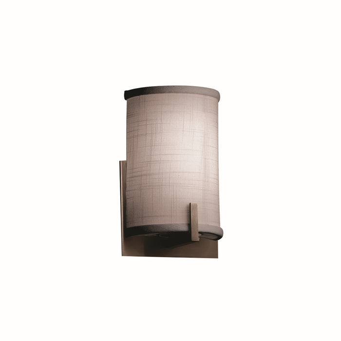 Justice Designs FAB-5531-GRAY-DBRZ One Light Wall Sconce, Dark Bronze